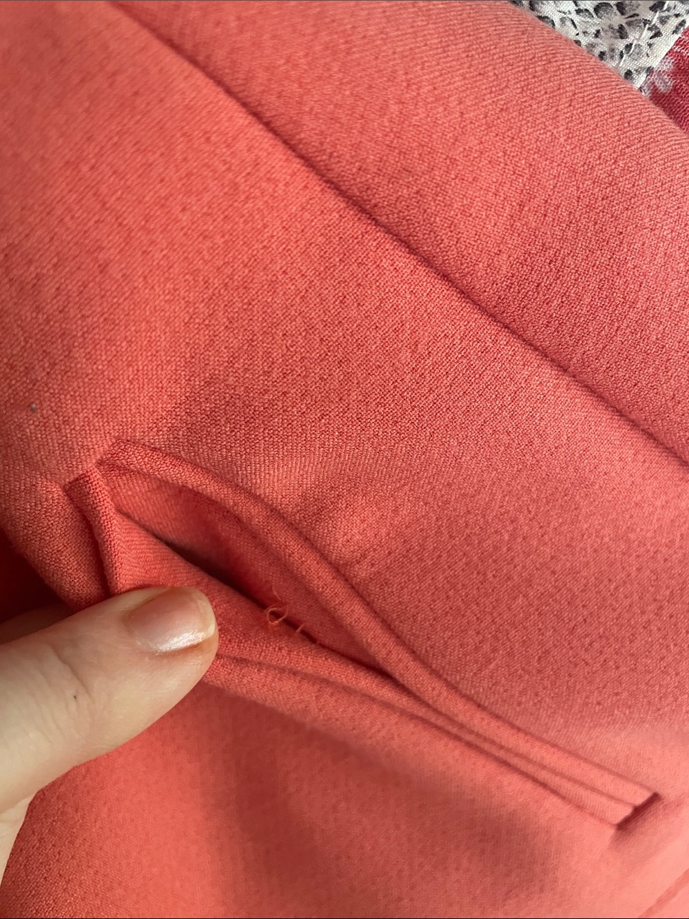 Maeve Anthropologie Coral Cheri Pink Tailored Skirt Lined Size 10 - Picture 9 of 9